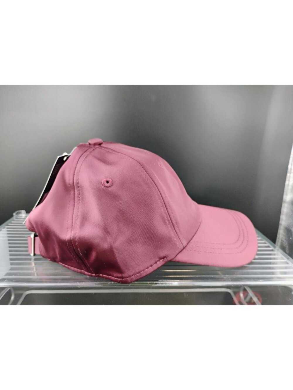 Universal Thread Maroon Adjustable Baseball Cap Recycled Polyester - Picture 4 of 9